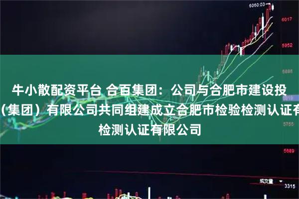 牛小散配资平台 合百集团：公司与合肥市建设投资控股（集团）有限公司共同组建成立合肥市检验检测认证有限公司